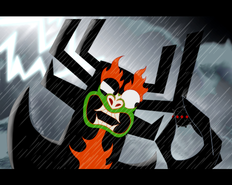 武士杰克雨中壁纸