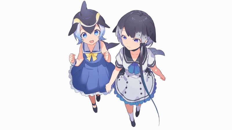 《兽娘动物园》狐娘企鹅娘 纯白背景壁纸合集