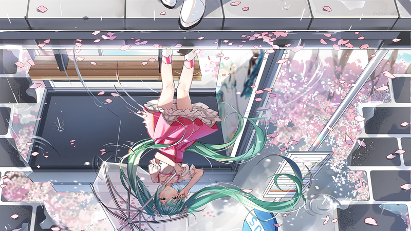 初音未来倒影壁纸 高清壁纸来了