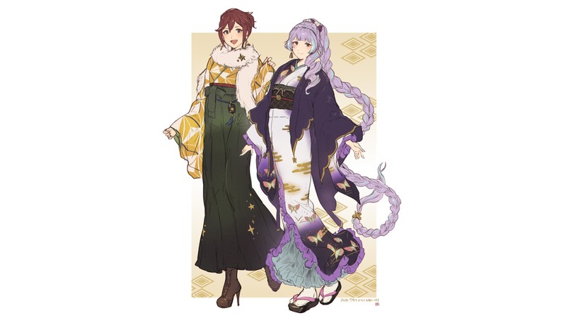 超时空要塞Δ 卡娜梅·巴肯奈 美云·吉努梅尔 动漫壁纸