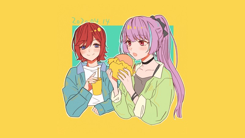超时空要塞Δ 女团少女进食壁纸合集