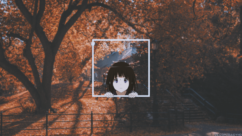 千反田爱瑠动漫壁纸来啦 画中画风格超绝