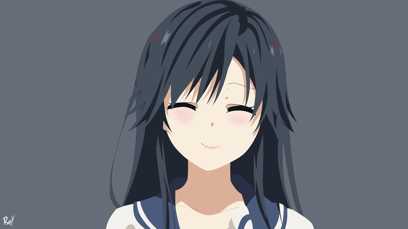 《多款二次元女生壁纸合集 还有三色堇花素材》