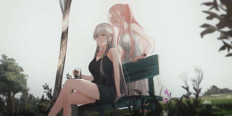 画师Chihuri45的治愈系少女壁纸合集