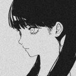 女生黑白卡通头像合集 共11张