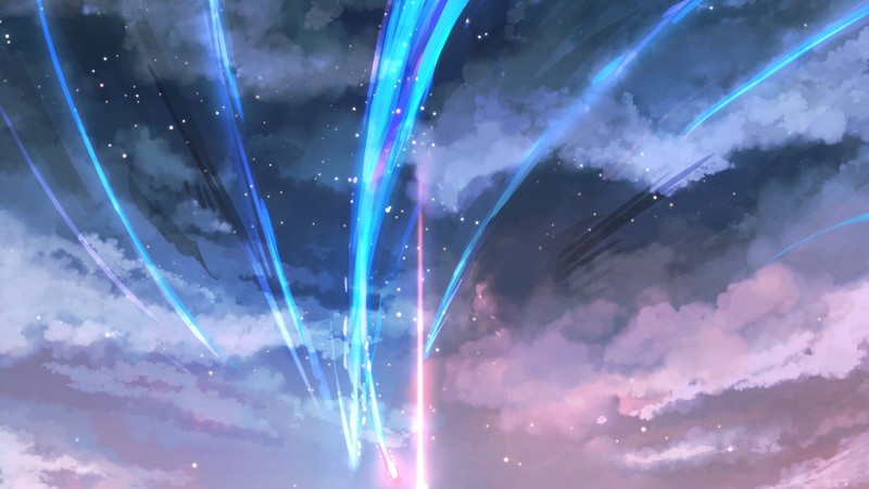 你的名字 数字艺术 云朵 动漫高清壁纸