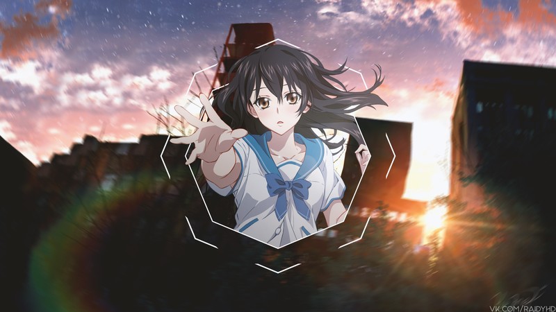 标题：画中画动漫少女壁纸合集 高清好看还免费