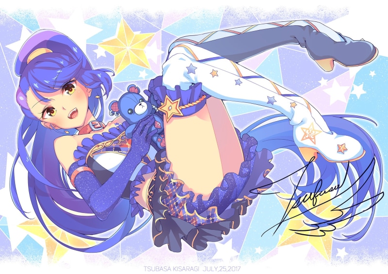 动漫角色手作蓝调壁纸合集