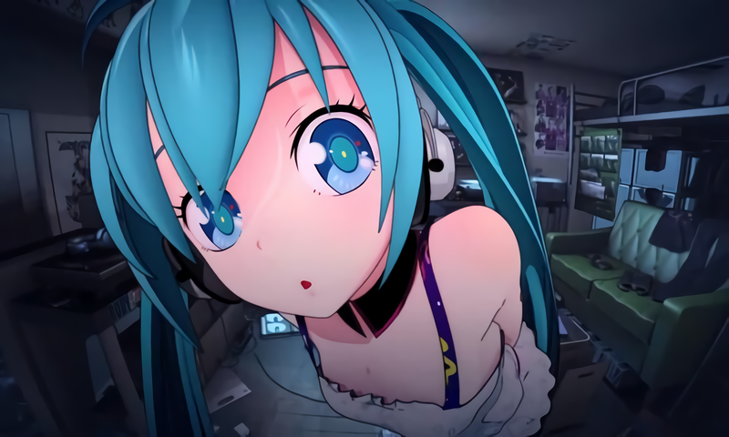 初音未来壁纸合集！蓝发蓝眼的Vocaloid小姐姐太绝了