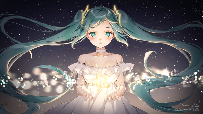 初音未来高清壁纸 软萌二次元少女