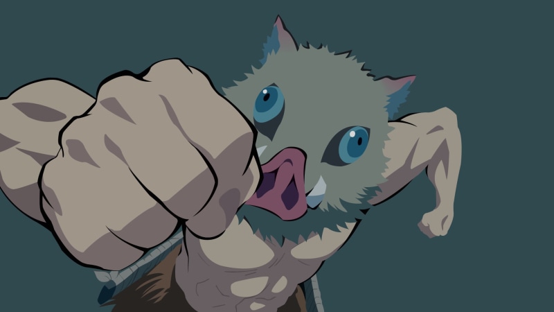 《鬼灭之刃嘴平伊之助 高清壁纸合集》