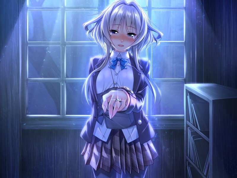 超绝二次元壁纸合集！银发异瞳美少女深夜氛围感拉满