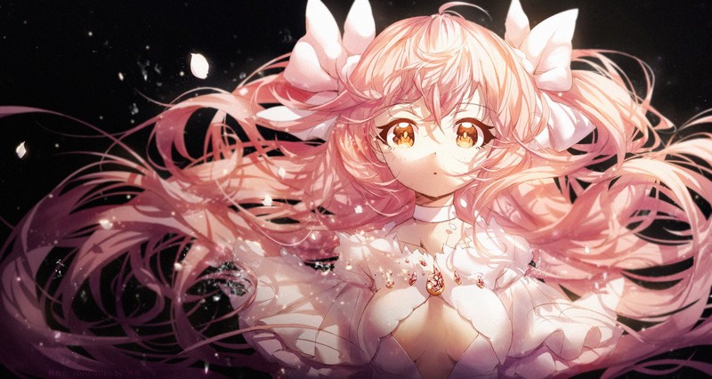 动漫少女壁纸合集 粉发红眸造型超吸睛