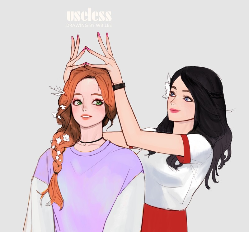 动漫少女壁纸来了！画师WB.lee笔下的幻想系女孩高清图