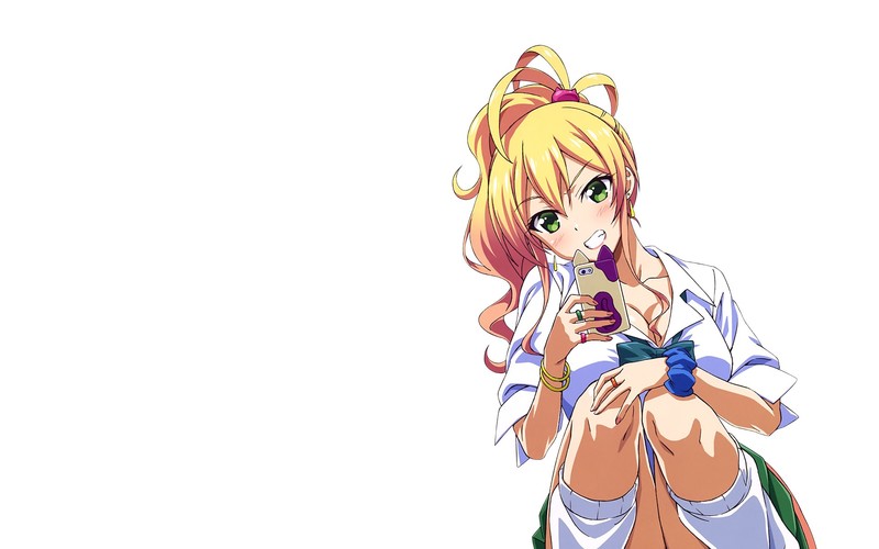 金发绿眼笑颜少女壁纸合集