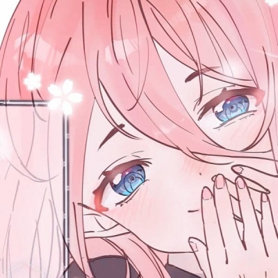 12张超好看的粉色系动漫女生头像，快存！