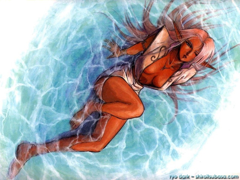 罗德岛战记动漫壁纸 720P热带海滩风光