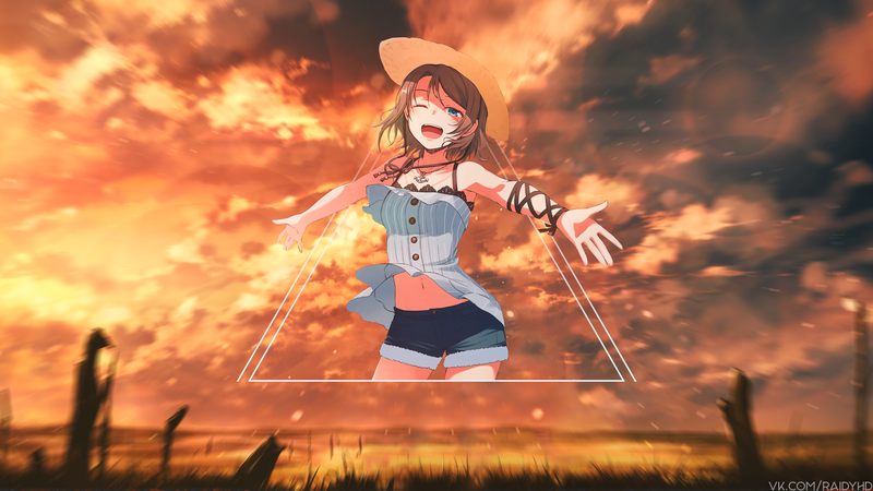 LoveLive!Sunshine!!渡边曜 画中画二次元少女壁纸