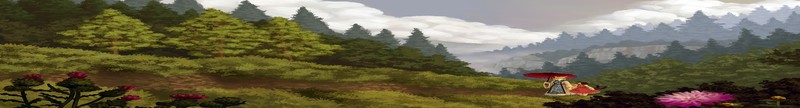 东方Project 动漫 数字艺术 自然 徒步 女性 山峦 风景 日间 高清壁纸