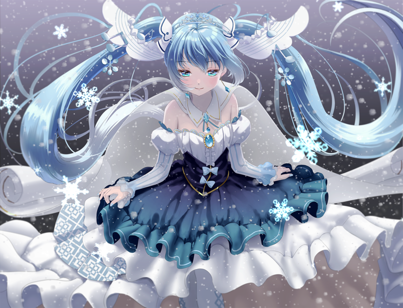 这组壁纸全是初音未来相关的萌系少女形象