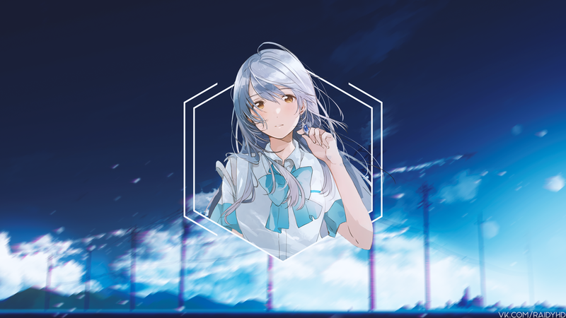 这款超绝的动漫少女画中画壁纸合集