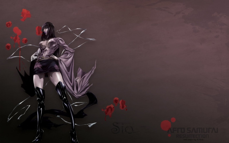 炸裂！这套 Afro Samurai 同人壁纸太绝了