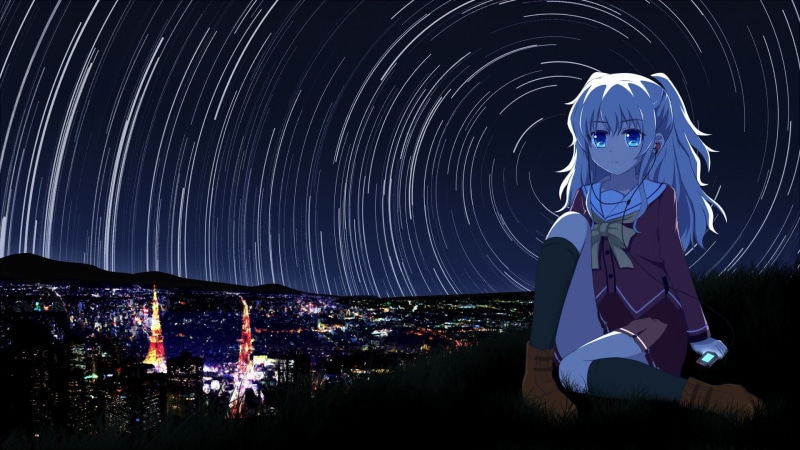 熬夜追的动漫壁纸合集！校服少女、星空夜景全有了