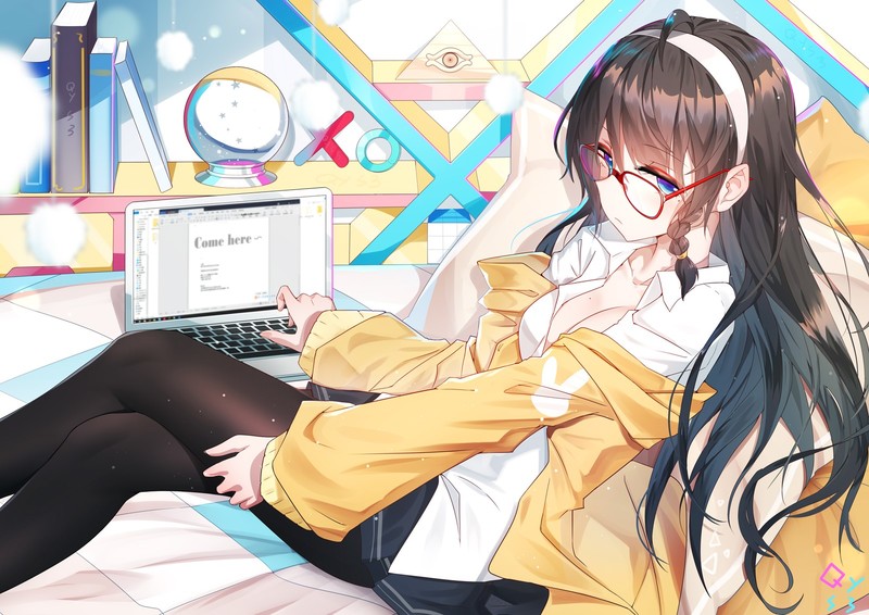 这组二次元少女肖像壁纸太绝了