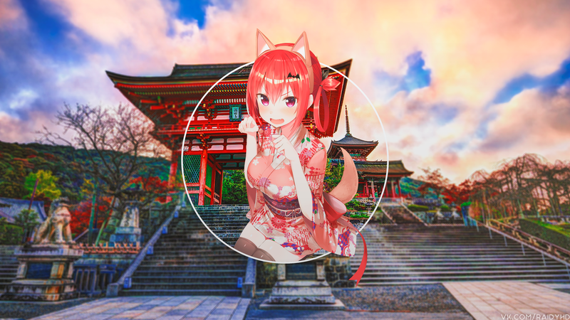 壁纸合集！珈百璃和萨塔妮亚的画中画同人图