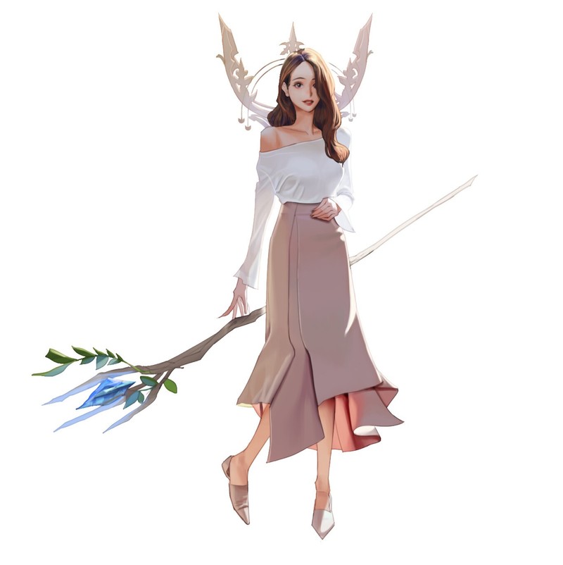 WB.lee绘制的梦幻二次元少女壁纸