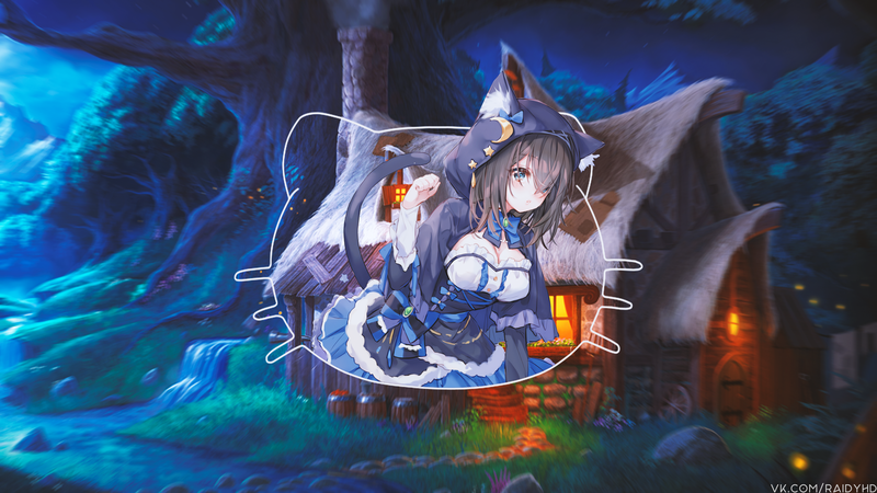 二次元少女 画中画 鹭泽文香 高清壁纸