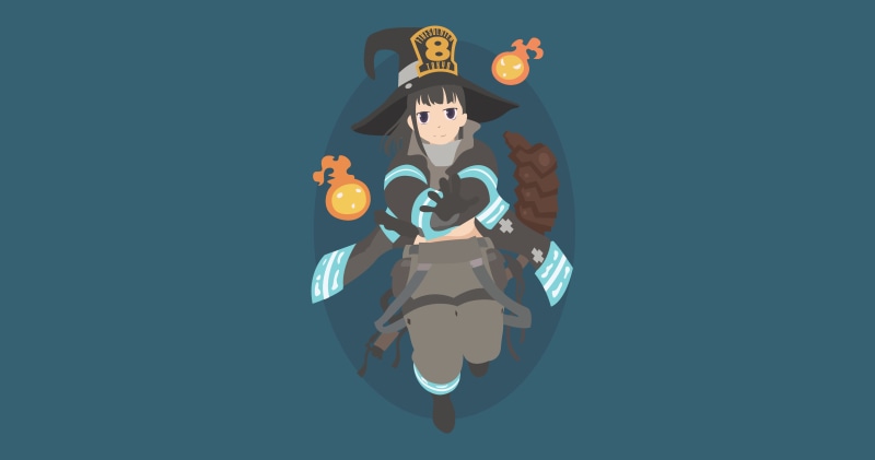 火之少女壁纸！炎炎消防队 牧希 高清手机壁纸