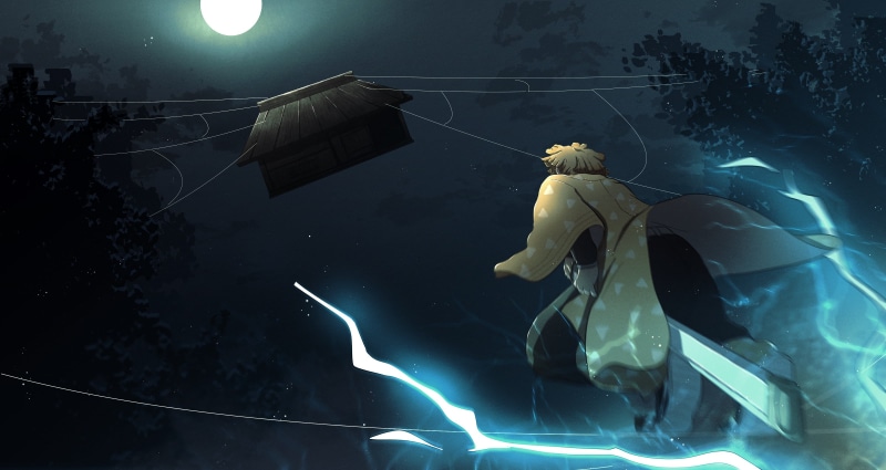 我妻善逸 鬼灭之刃 高清动漫壁纸