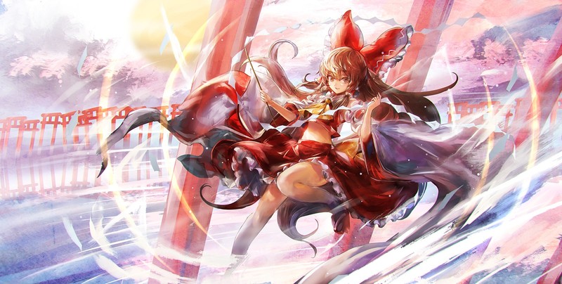 东方Project博丽灵梦高清插画壁纸合集