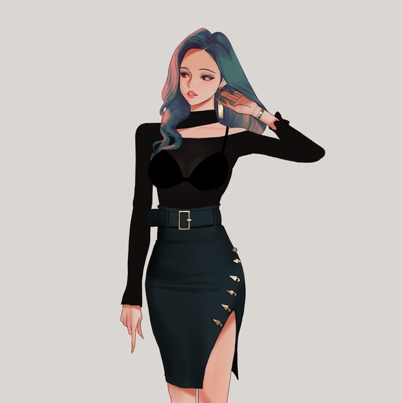 WB.lee绘制的幻想系少女插画壁纸