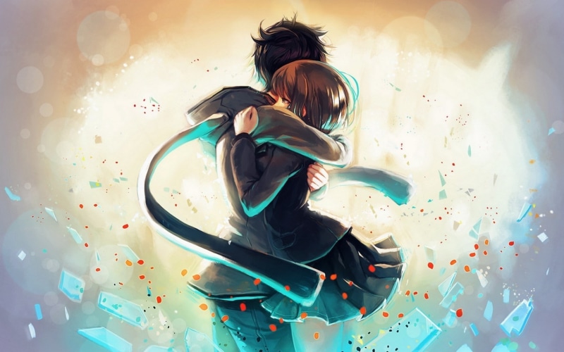 这款动漫壁纸太绝了！久世响希和新田伊绪同框氛围感拉满