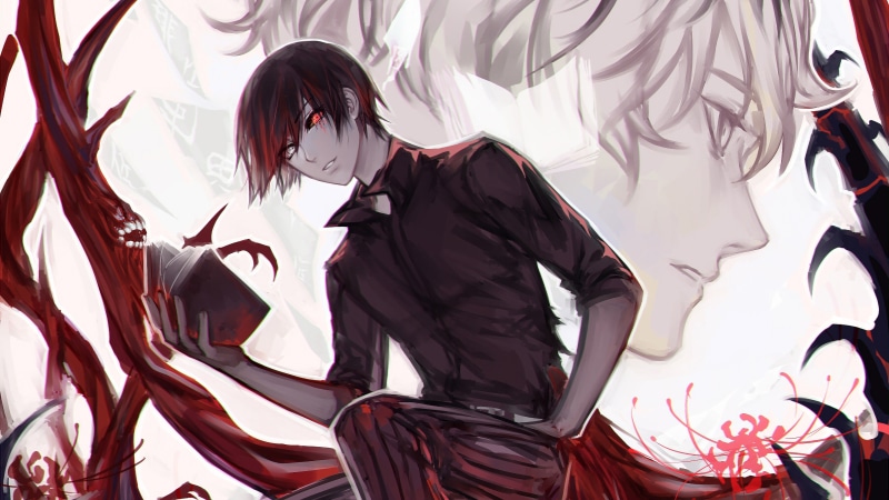 东京吃货：re金木研4K壁纸来了！超帅画风直接戳中xp