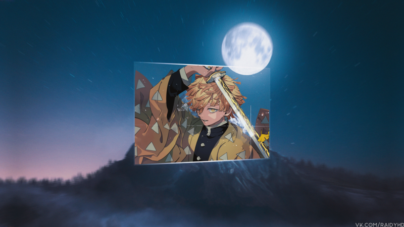 月夜下的善逸超绝壁纸合集