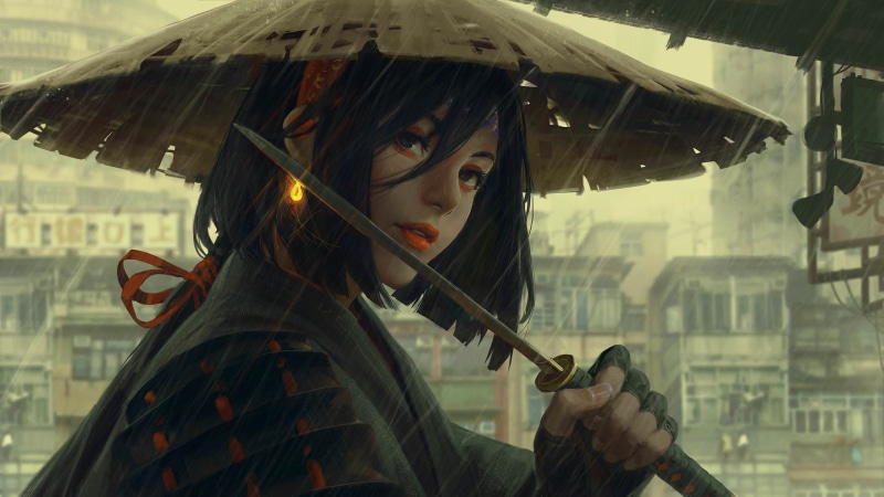 年轻美女动漫壁纸 颜值拉满的亚裔原创角色小姐姐