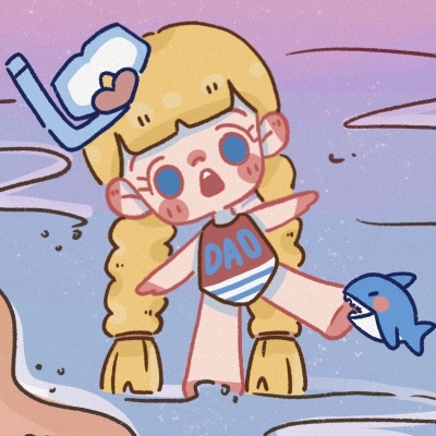 6款超耐看女生简约手绘头像合集