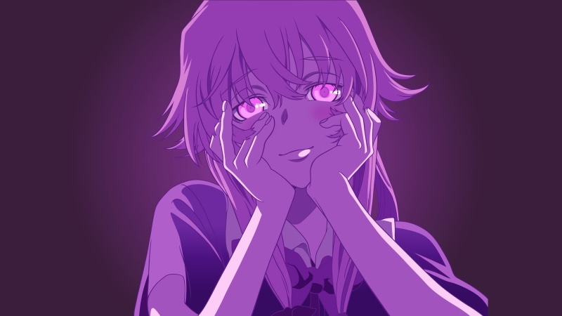 《未来日记我妻由乃病娇美女高清壁纸合集》