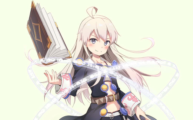 银发紫眸微笑少女壁纸合集