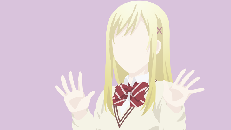 这组壁纸是《山田君与7人魔女》和《埃罗芒阿老师》相关的动漫少女极简风壁纸