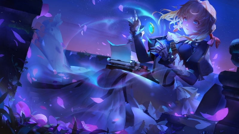 《紫罗兰永恒花园》动漫壁纸合集 蓝调梦幻少女感拉满