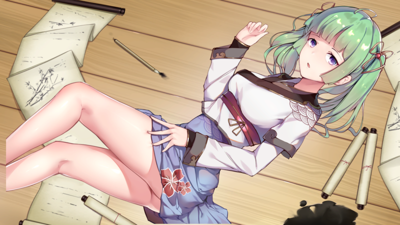 动漫角色傲人身材正对镜头高清壁纸