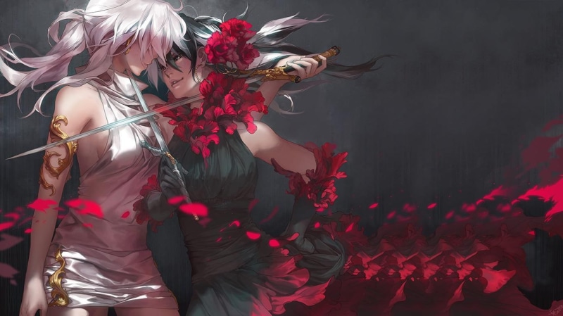 多款动漫少女刀剑壁纸合辑