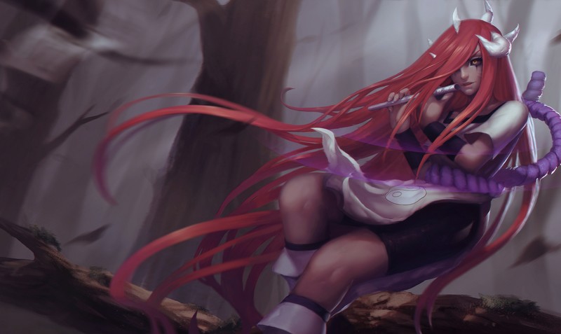 红发动漫少女幻想风壁纸合集