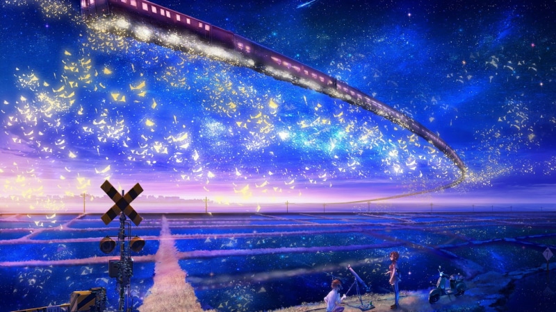 绝美的动漫魔法星空壁纸！