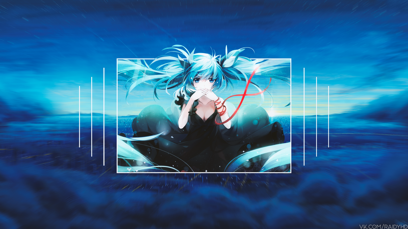 初音未来壁纸合集 画中画风格超吸睛