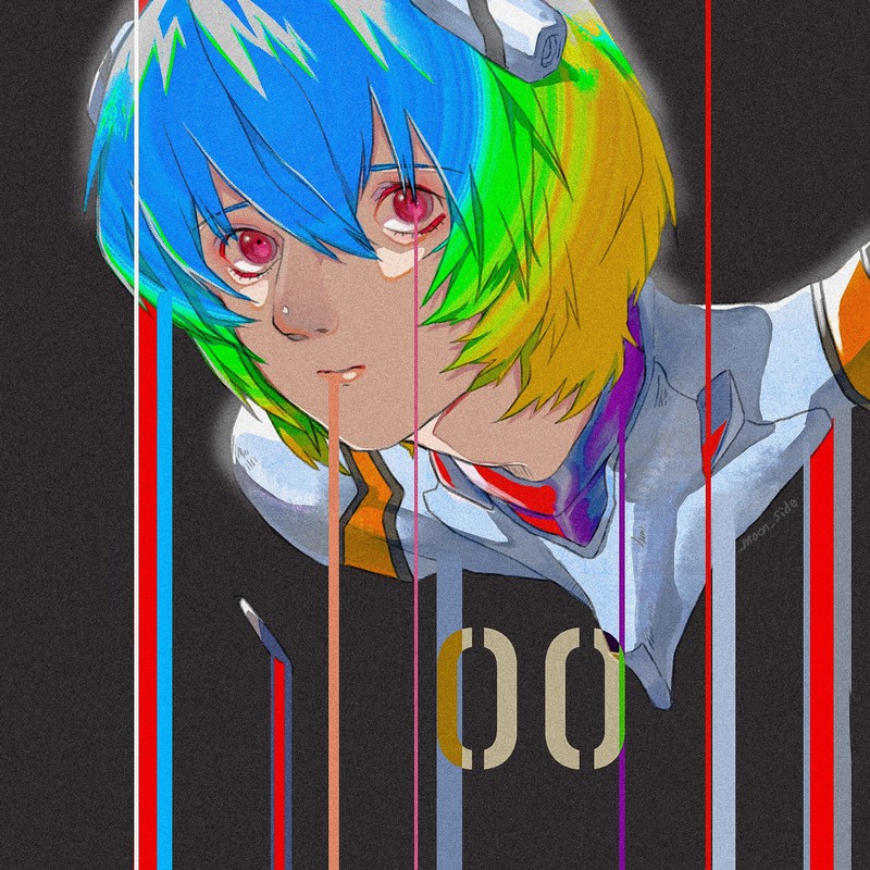绫波丽同人壁纸合集 新世纪福音战士 动漫 插画 红瞳 月球场景 高清艺术图